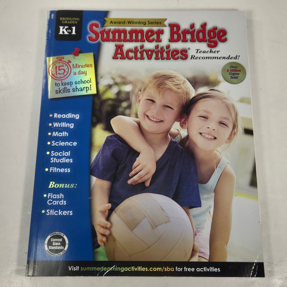 Summer Bridge Activities Workbook Bridging Grades K to 1 Carson-Dellosa 1580-0